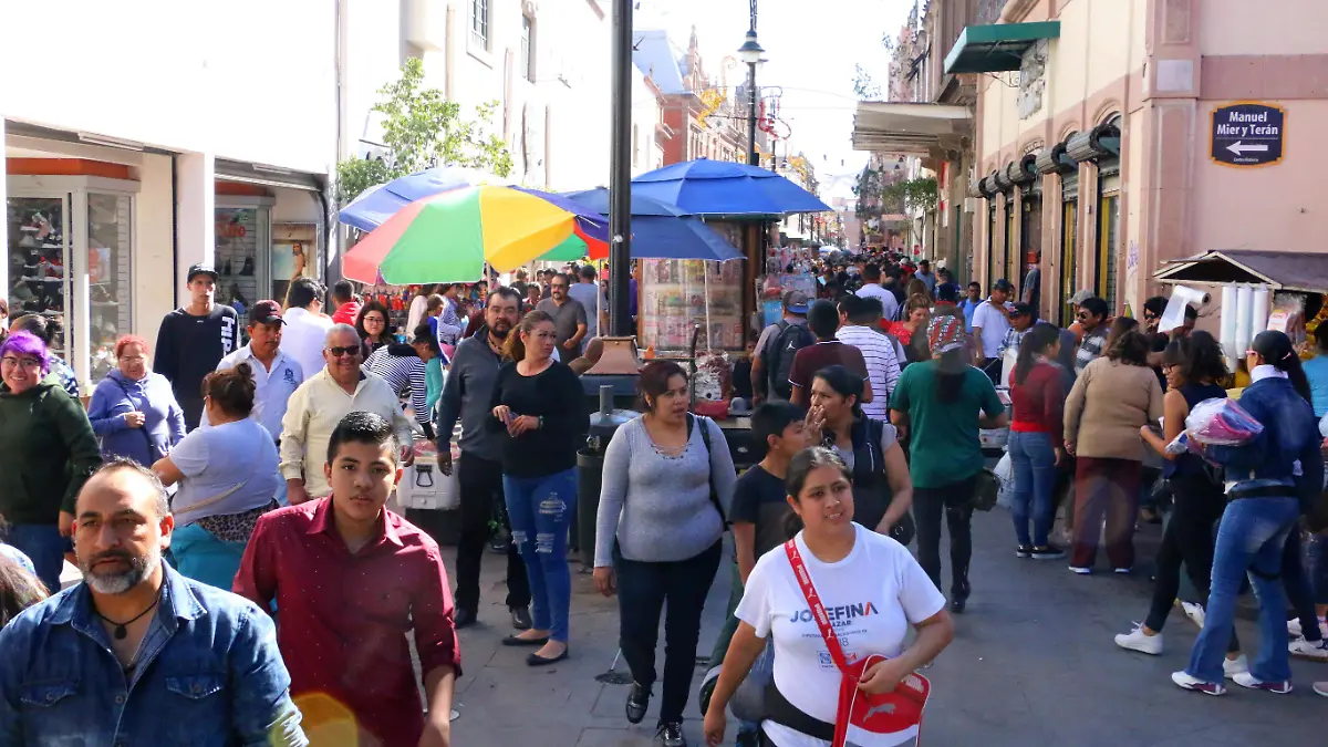 afluencia en el centro gente en Centro Histórico comercio ventas compras Navidad (3)